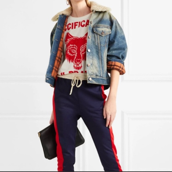 Gucci Printed Guccification White Logo & Wolf Printed Cotton T-shirt Sz S UNISEX - Picture 4 of 12